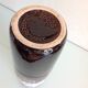 Vase tube brown and gray ceramic Fat Lava / vintage 60s-70s
