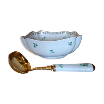 Coupe de fruit et sa cuillère vintage de Limoges