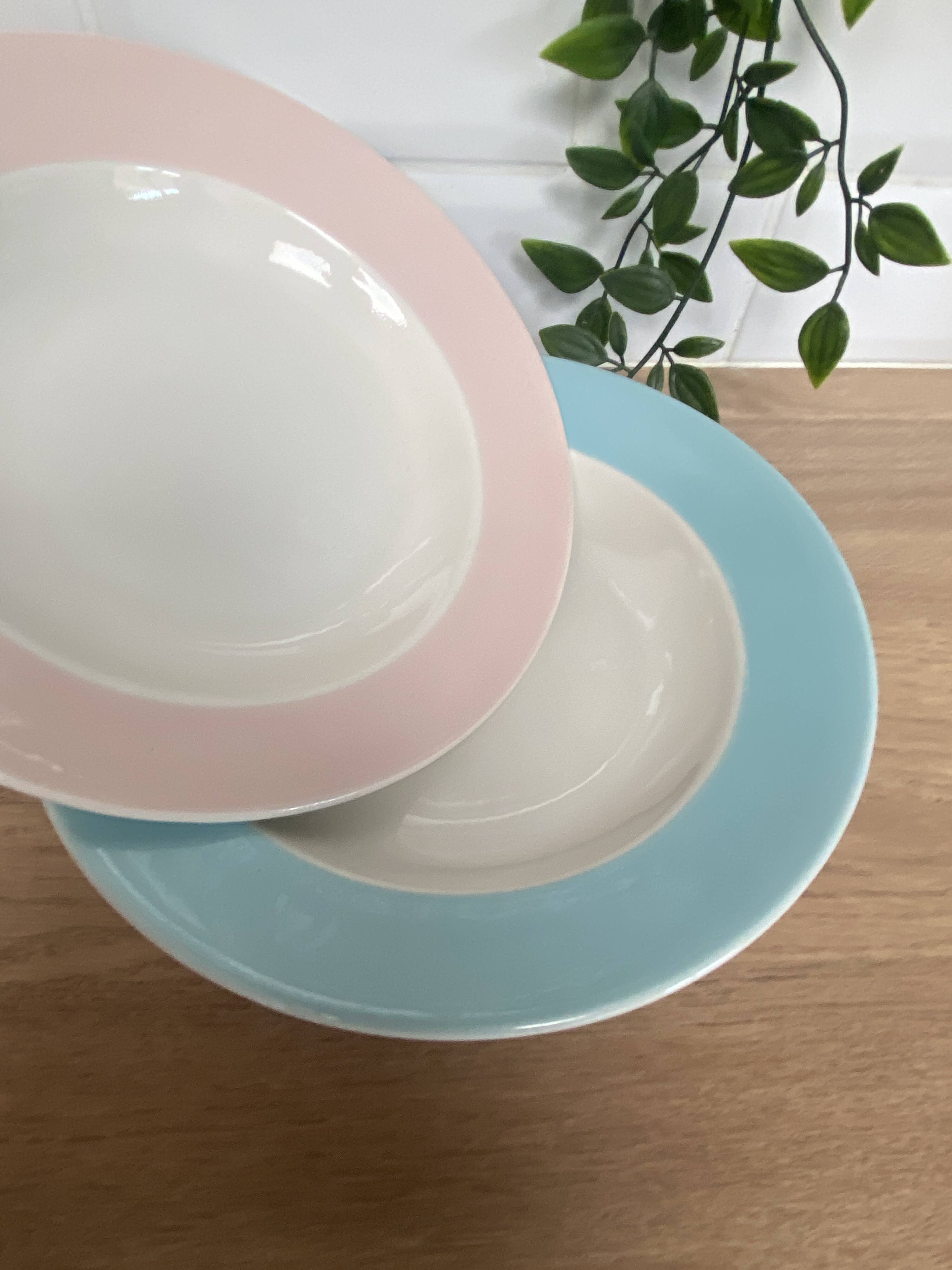 Set de 2 assiettes creuses Boch frères la louvière