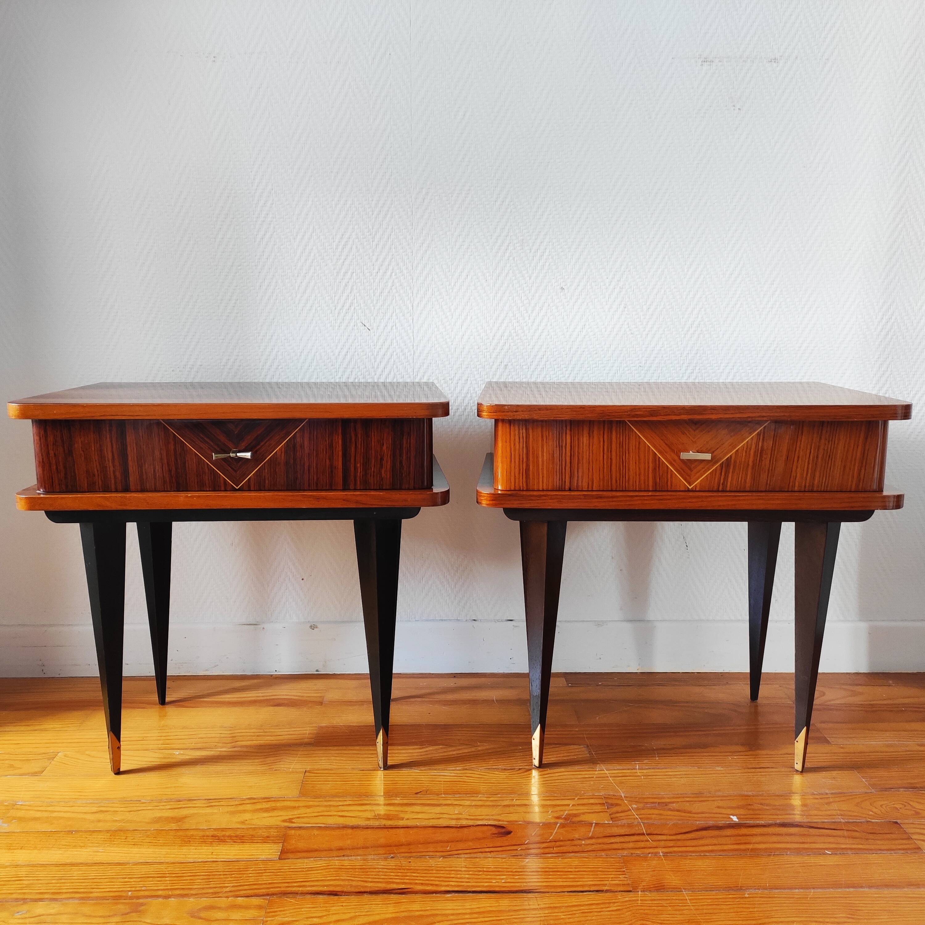Pair of vintage bedside tables 1965