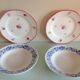 Sept assiettes plates décor Anne Marie des faïenceries de Sarreguemines/ vintage années 50-60