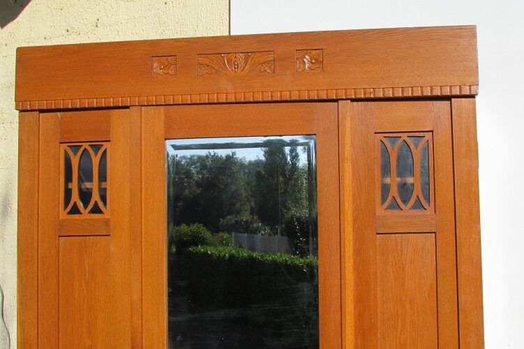 1950s oak wardrobe