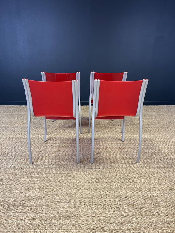 Ensemble de 4  chaises FPE par Ron Arad pour Kartell années 2000 Italie