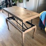 Table basse vintage escamotable