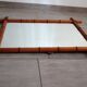 Grand miroir bambou vintage années 20