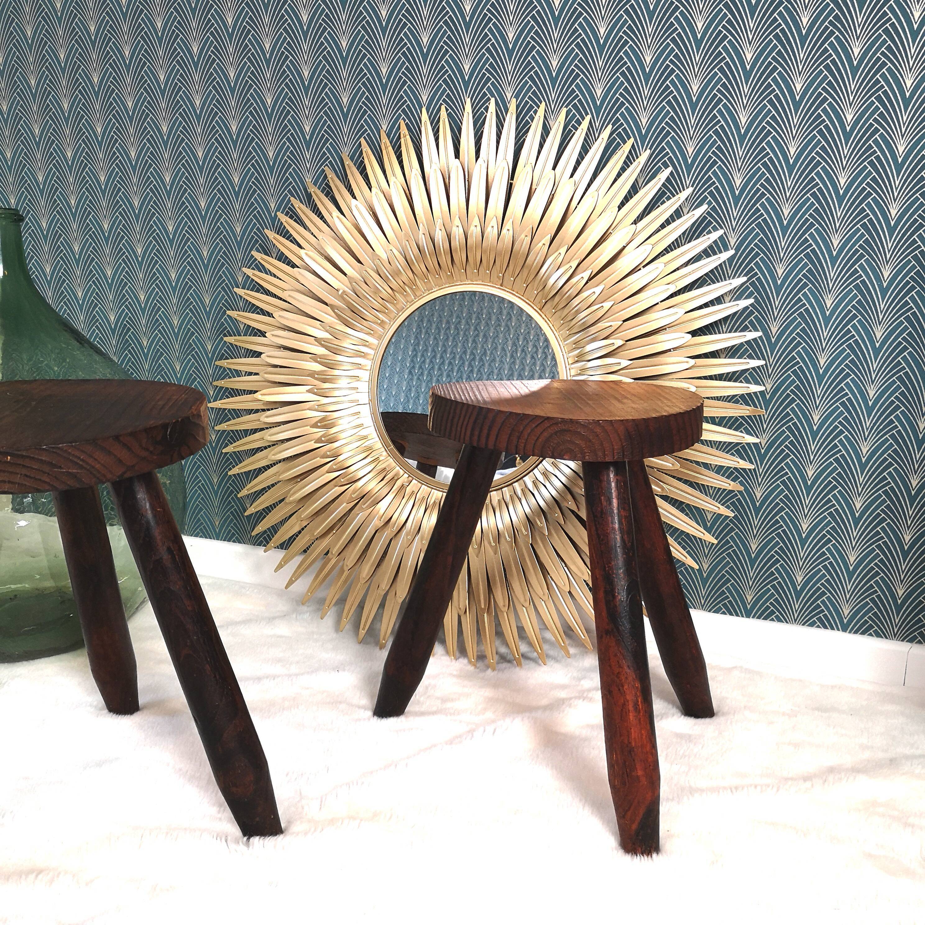 Pair of tripod stools