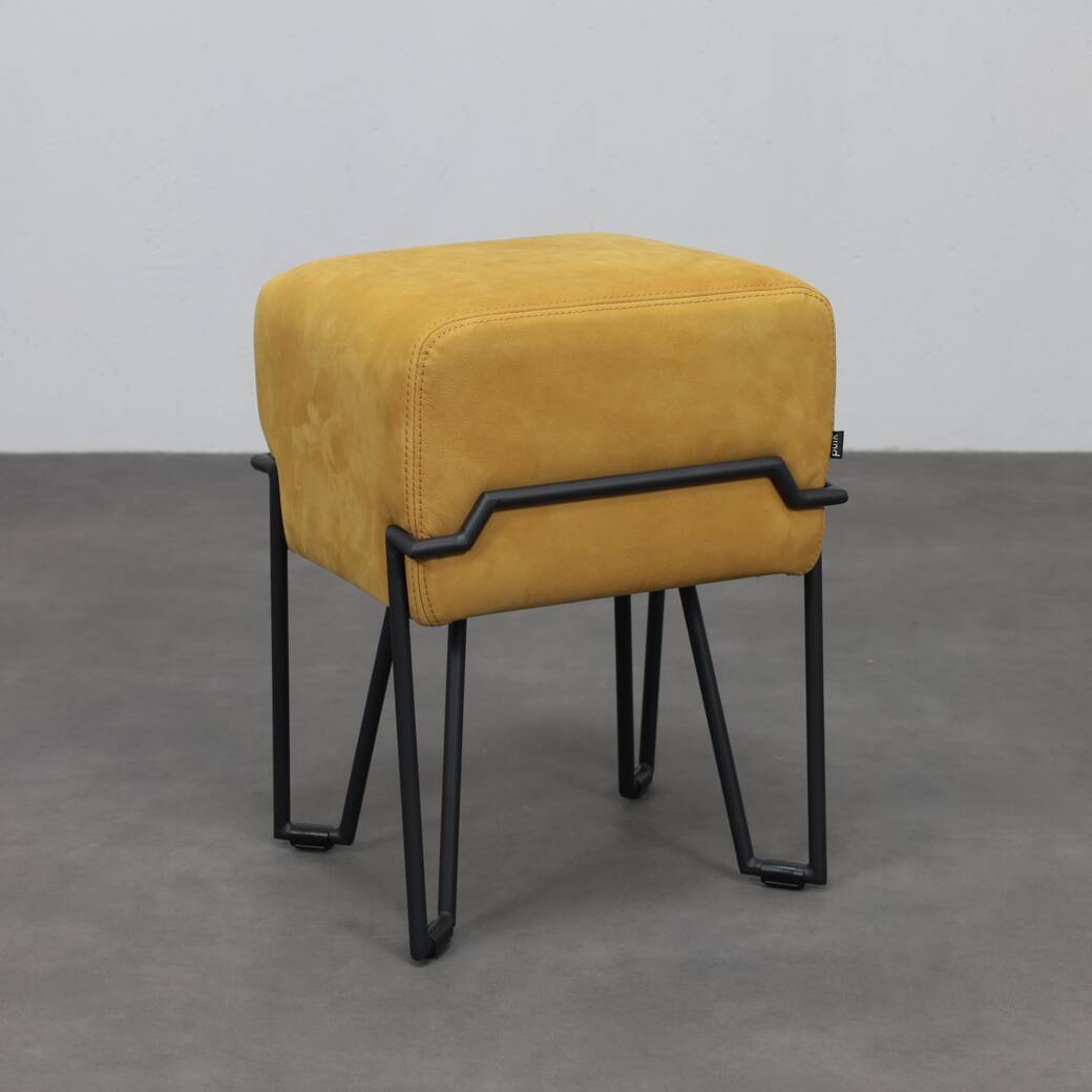 Low stool Bokk in leather by Ka-Lai Chan for Puik