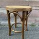 Viennese curved wooden piano stool 1950