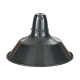 Industrial suspension n°1 in enamelled sheet anthracite gray 31cm Size S 1960