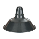 Industrial suspension n°1 in enamelled sheet anthracite gray 31cm Size S 1960