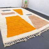 Moroccan rug in natural wool 2.5 x 1.5 m
