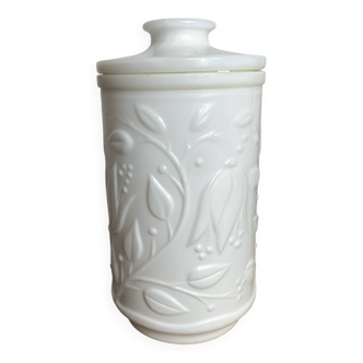 Pot à onguent en opaline blanche, 1970