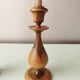 Ensemble de 2 bougeoirs vintage en bois, 1970