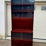 Vintage bar desk library display cabinet secretary with floors