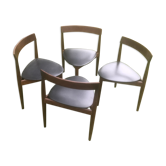 Set de chaises tripode Hans olsen vintage