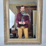 Gilded wooden mirror Napoleon III
