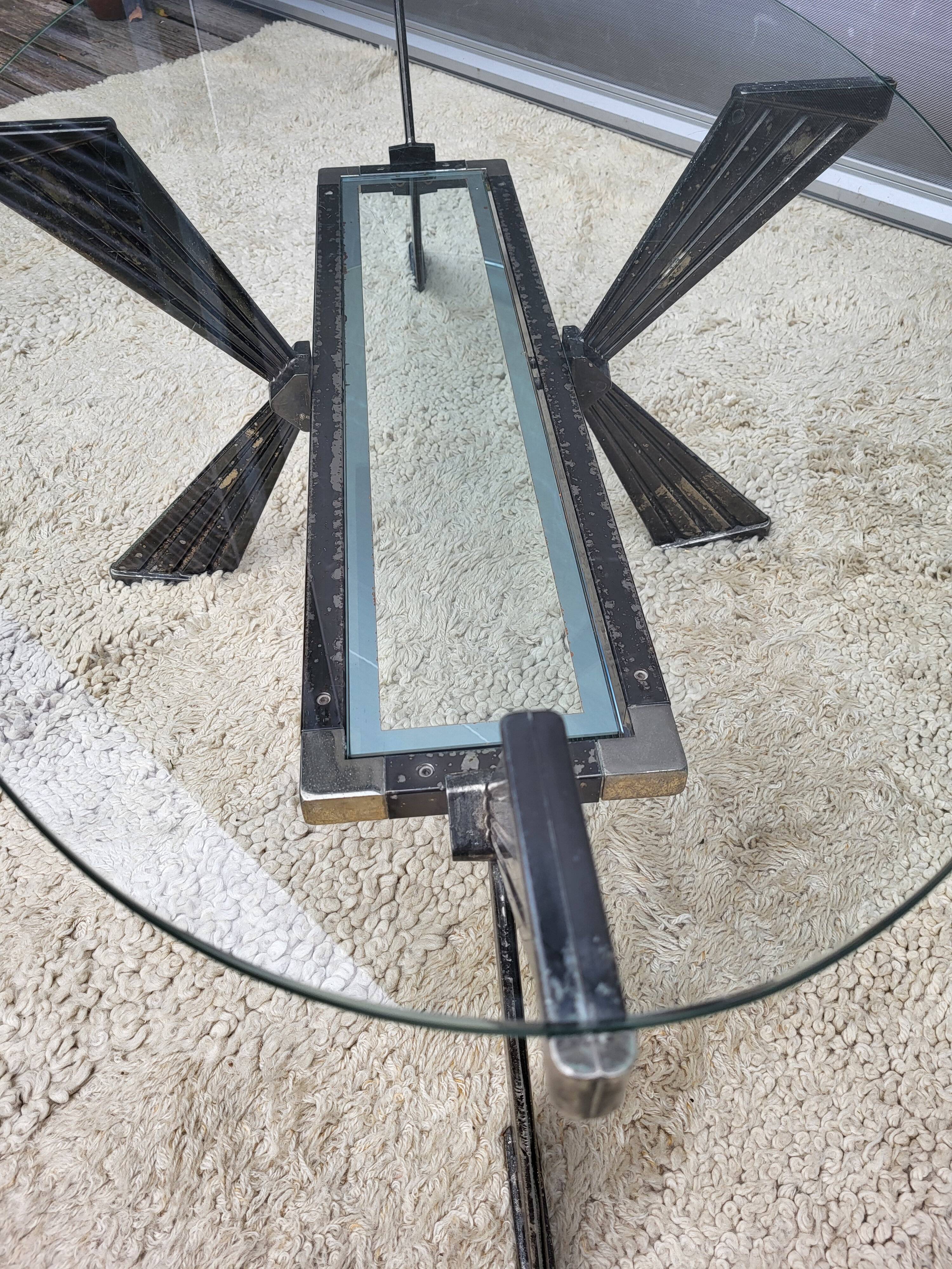 Art Deco oval coffee table 1940