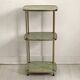 Vintage 50's brass and melamine marble imitation side table