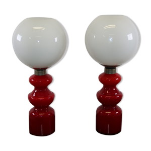 lampes de table en verre