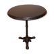 Table bistro tray ground in solid black tinted ash, tripod footing in black cast iron