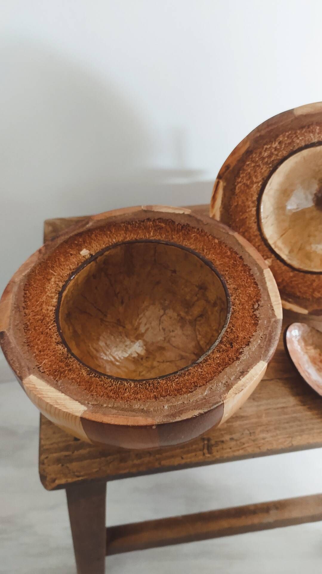 Seau à glaçons noix de coco • Mid-Century