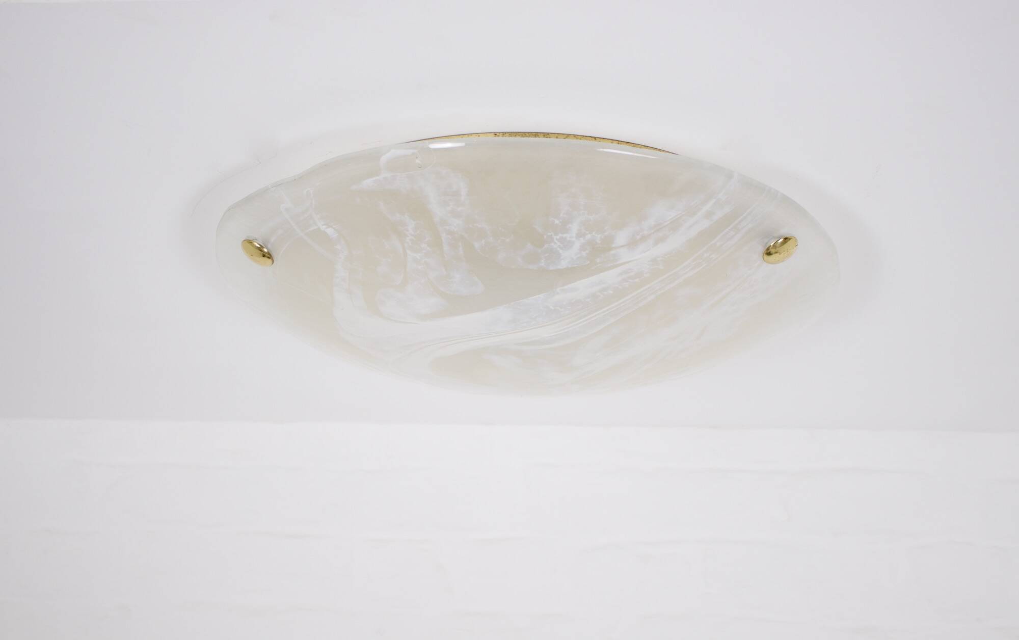 Brass and Murano ceiling light, 1970's.