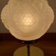 Vintage art deco glass globe table lamp