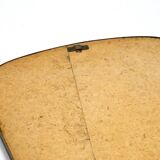 Mid Century mosaic wall mirror with brass frame by Münchner Zierspiegel