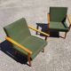 Pair of green Armchairs Tatra 1960