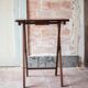 Table d'appoint pliante en bois