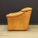 Ensemble de salon cognac, design danois, années 1970, fabricant : Skalma Møbelfab