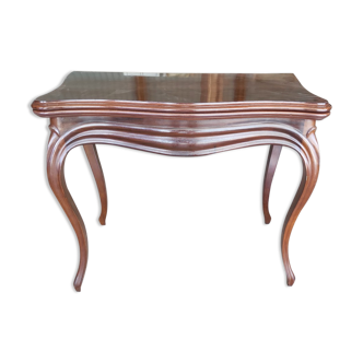 Console, table de jeux , en acajou époque Napoléon III