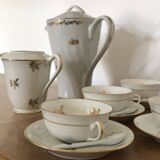 Tea or coffee service in Limoges porcelain