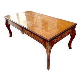 Antique marquetry coffee table