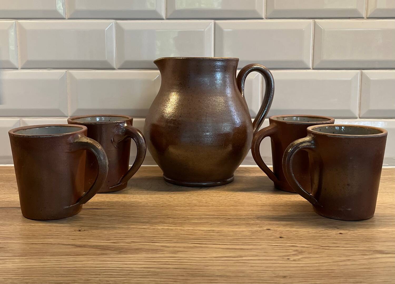 Lot de 4 tasses artisanale en céramique