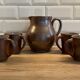 Lot de 4 tasses artisanale en céramique