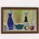 Huile sur toile d'époque Mid Century – « Bol, Vase et Fruits » par K. W. N.