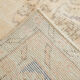 7x10 beige & navy blue vintage rug, 215x302cm