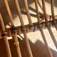 Small children's desk in rattan