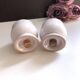 Vintage porcelain salt and pepper shaker duo