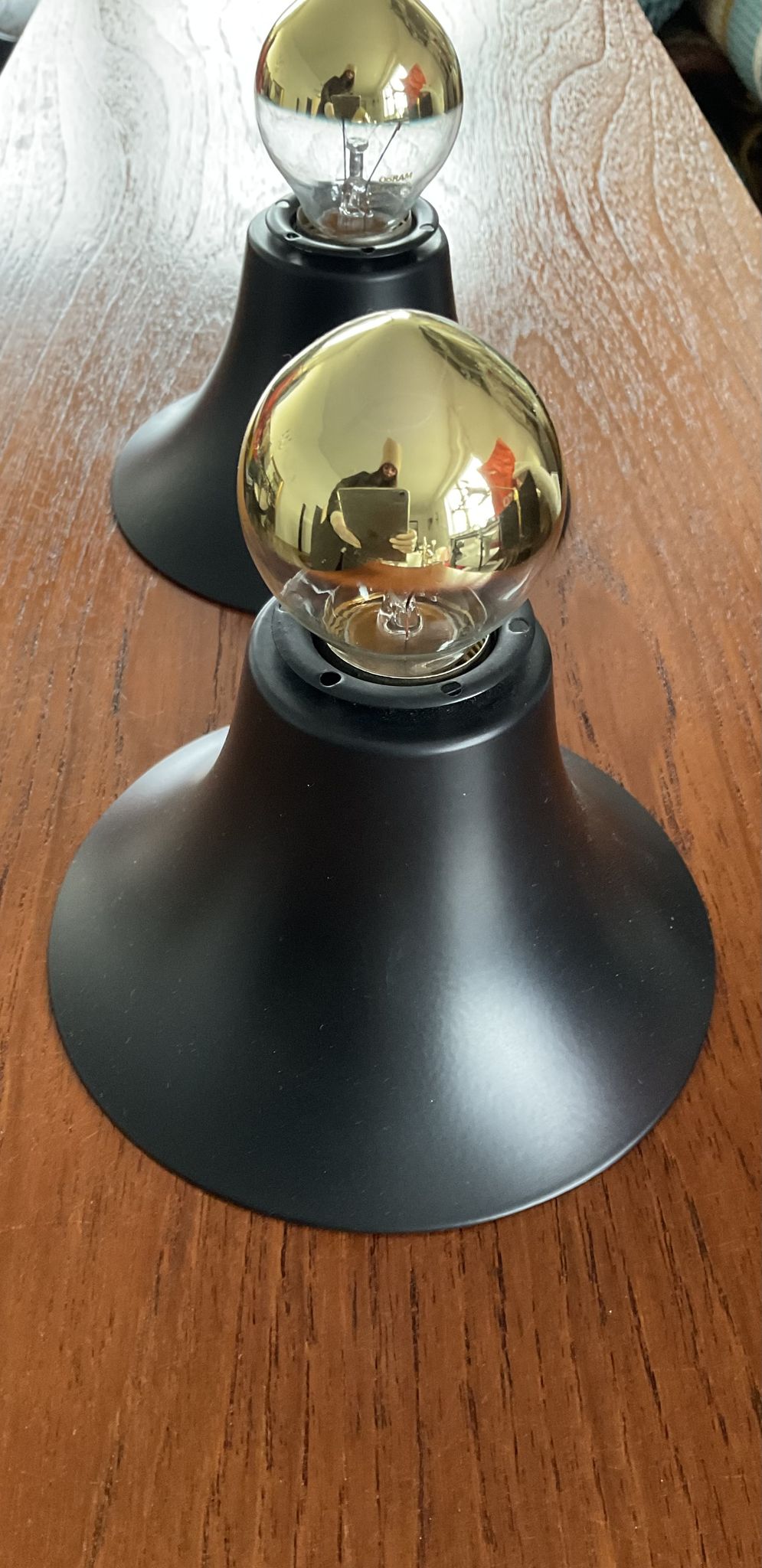Pair of vintage wall lamps