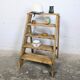 Escabeau vintage en bois massif