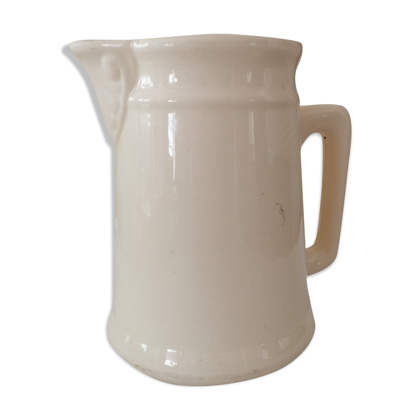 Digoin Sarreguemines earthenware pitcher