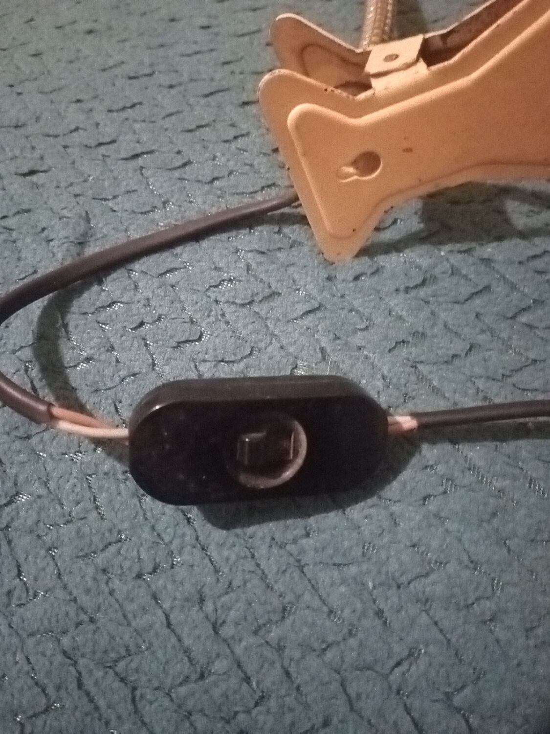 Vintage clip-on desk lamp