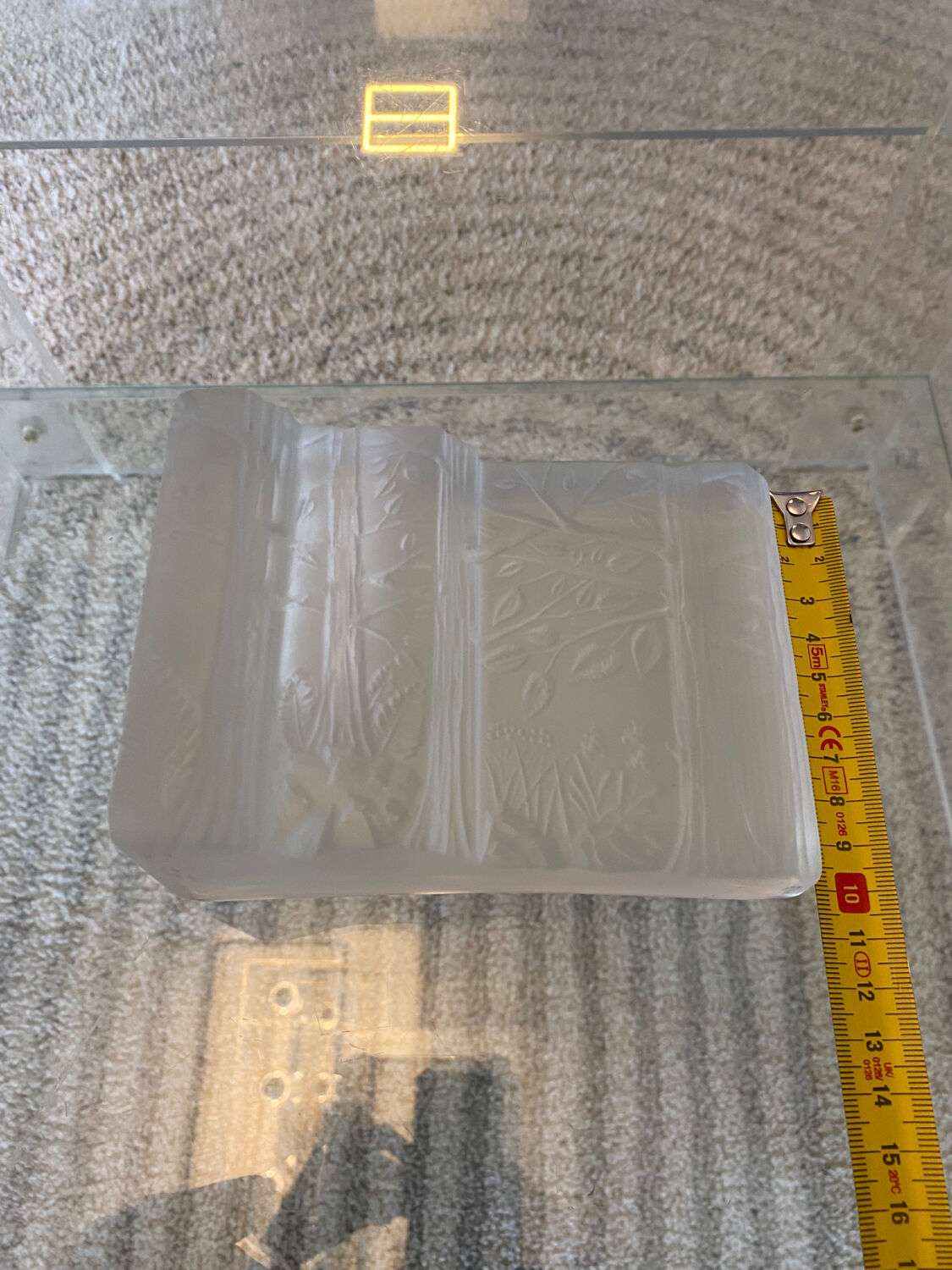 Vase Soliflore Vintage 80 frosted glass