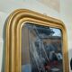 Napoleon III Mirror 19th Century Wood and Gilded Stucco