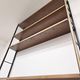 Vintage 1950s Mid-Century Modern Wall Shelving Unit – Hardwood & Alumi