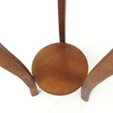 Wooden pedestal table