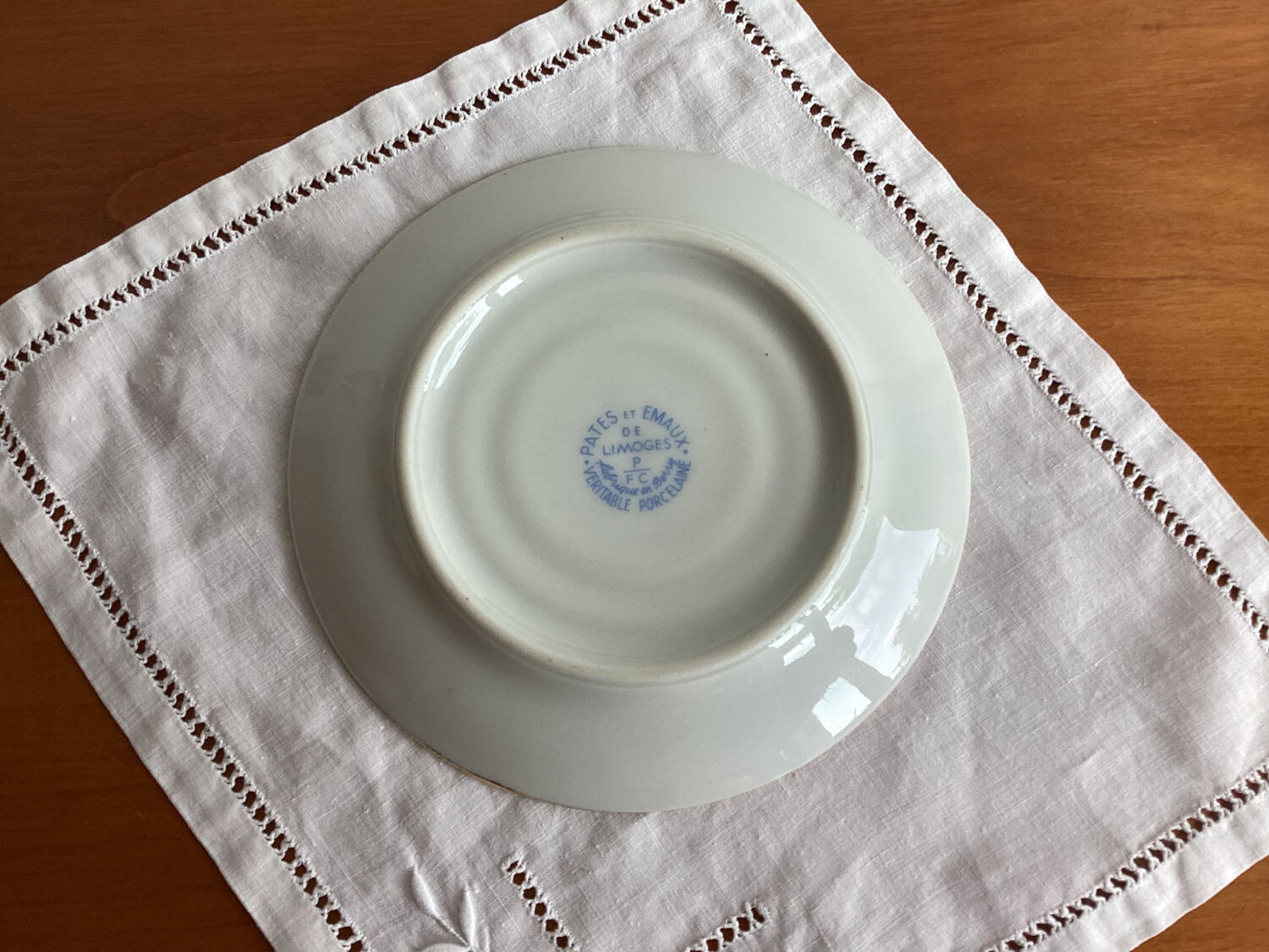 Sous tasse pâtes et émaux de limoges pfc