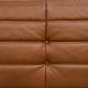 Canapé 3 places Togo en cuir cognac foncé par Michel Ducaroy pour Ligne Roset